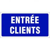Panneau entrée clients