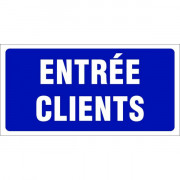 Panneau entrée clients