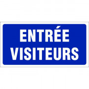 Panneau entrée visiteurs