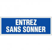 Panneau entrez sans sonner