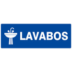 Panneau "Lavabos"