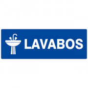 Panneau "Lavabos"