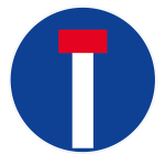 Panneau parcours voie sans issue