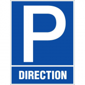Panneau parking direction