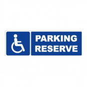 Panneau parking réservé handicapés