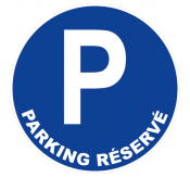Panneau parking réservé