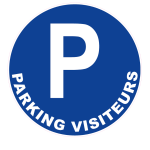 Panneau parking visiteurs