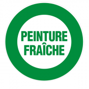 Panneau peinture fraîche