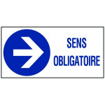 Panneau sens obligatoire droite