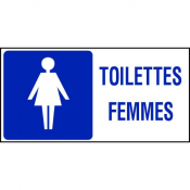 Panneau toilettes femmes