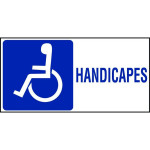 Panneau toilettes handicapés