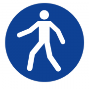 Panneau utiliser le passage