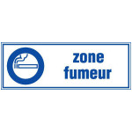 Panneau zone fumeur