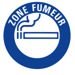 Panneau zone fumeur