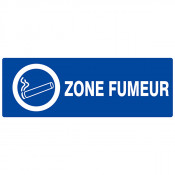 Panneau "Zone fumeur"