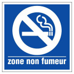 Panneau zone non fumeur