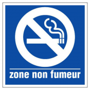 Panneau zone non fumeur