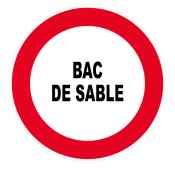 Panneau bac de sable