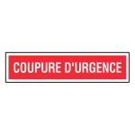 Panneau coupure d'urgence