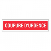 Panneau coupure d'urgence
