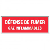 Panneau défense de fumer gaz inflammables