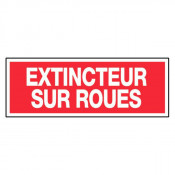 Panneau extincteur sur roues