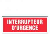 Panneau interrupteur d'urgence
