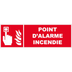 Panneau point d'alarme incendie