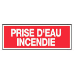 Panneau prise d'eau incendie