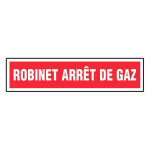 Panneau robinet arrêt de gaz