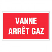Panneau vanne arrêt gaz