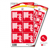 Stickers lance incendie