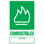 Panneau déchets combustibles