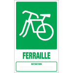Panneau déchets ferraille