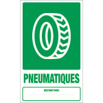 Panneau déchets pneumatiques