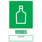 Panneau déchets verres