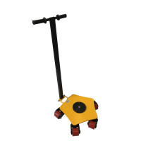 Patin rouleur rotatif pentagonal - 2000kg - 110 X 500 X 510mm