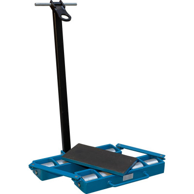 Patin rouleur rotatif rectangulaire - 12000kg - 640x566x115mm