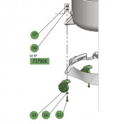 PDR – Kit de roue – Vidangeur 100 l, Vidangeur – Ø 160 et Ø 80 mm – Samoa