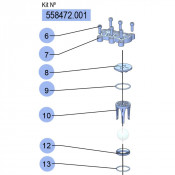 PDR – Kit de sièges de vanne – DF100 – Inox, NBR – Samoa