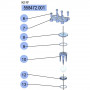PDR – Kit de sièges de vanne – DF100 – Inox, NBR – Samoa