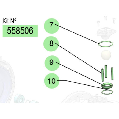PDR – Kit de sièges de vanne – DF250 – Samoa