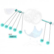 PDR – Kit de tige centrale – DF250 – NBR, POM, Inox – Samoa