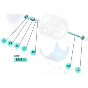 PDR – Kit de tige centrale – DF250 – NBR, POM, Inox – Samoa