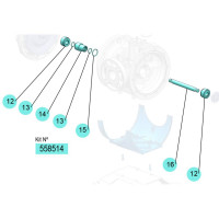 PDR – Kit de tige centrale – DF250 – NBR, POM, Inox – Samoa