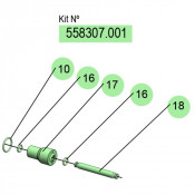PDR – Kit de tige centrale – DF50 – Viton, PTFE, Inox – Samoa
