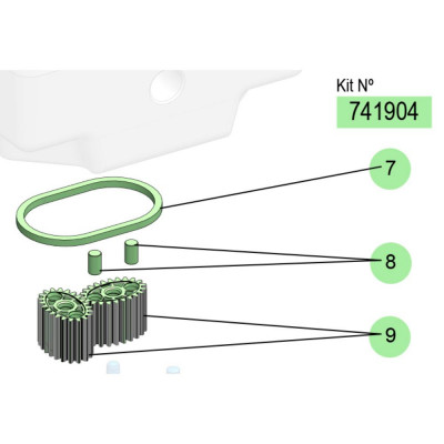 PDR – Kit engrenages – EGM700-18 – Samoa