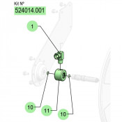PDR – Kit ensemble pivotant – RM-12L – 1/4" – Samoa