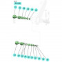 PDR – Kit pivotant + butée de flexible – RM-12 – 1/4", 3/8" et 1/2" – Samoa