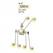 PDR – Kit pivotant monobras E A/W – RM-12S/RM-12CL – 3/8" et 1/2" – Samoa